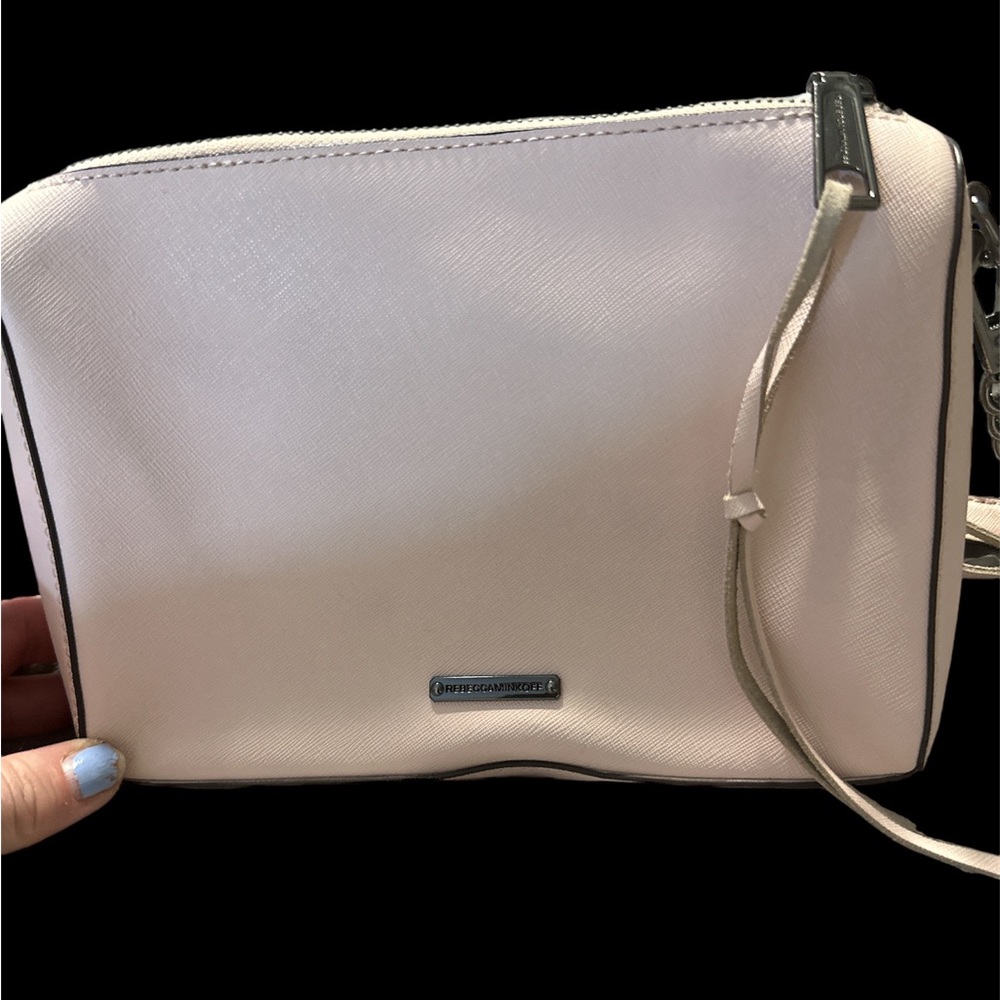 Rebecca minkoff great condition blush pink with gun metal accents crossbody